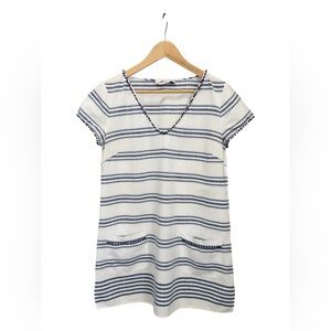 Vineyard Vines Denim Blue and White Striped casual dress / beach cover-up